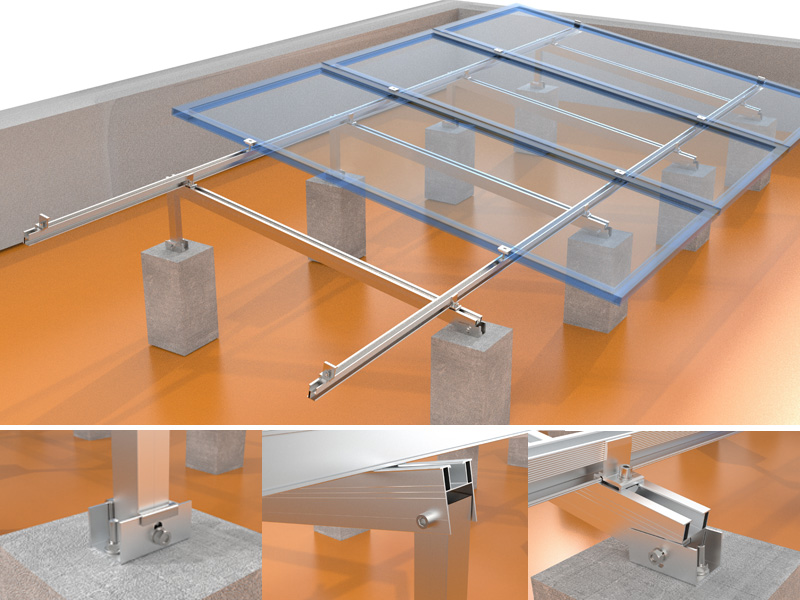 Solar Triangle Aluminum Bracket