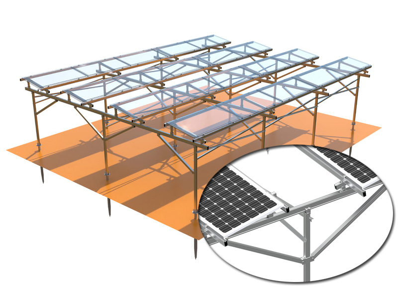 Customized Ground Mount Solution Farm Agriculture Mounting Solar System