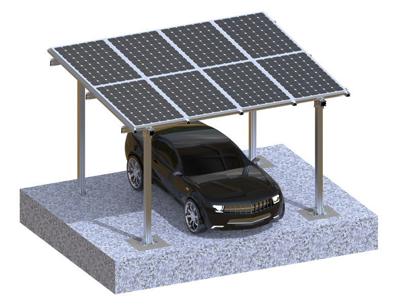 High Quality Wholesale Aluminium Solar Parking Lots Mounted Systems PV Panel Mounting Structures